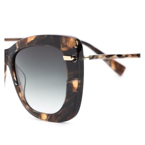 Derek Lam Clara Oversized Designer Black Brown Sunglasses